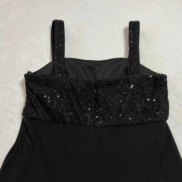 R&M Richards Sleeveless Sequin Bodice Maxi Formal Dress Size 6 Party HoCo Prom - Picture 6 of 8